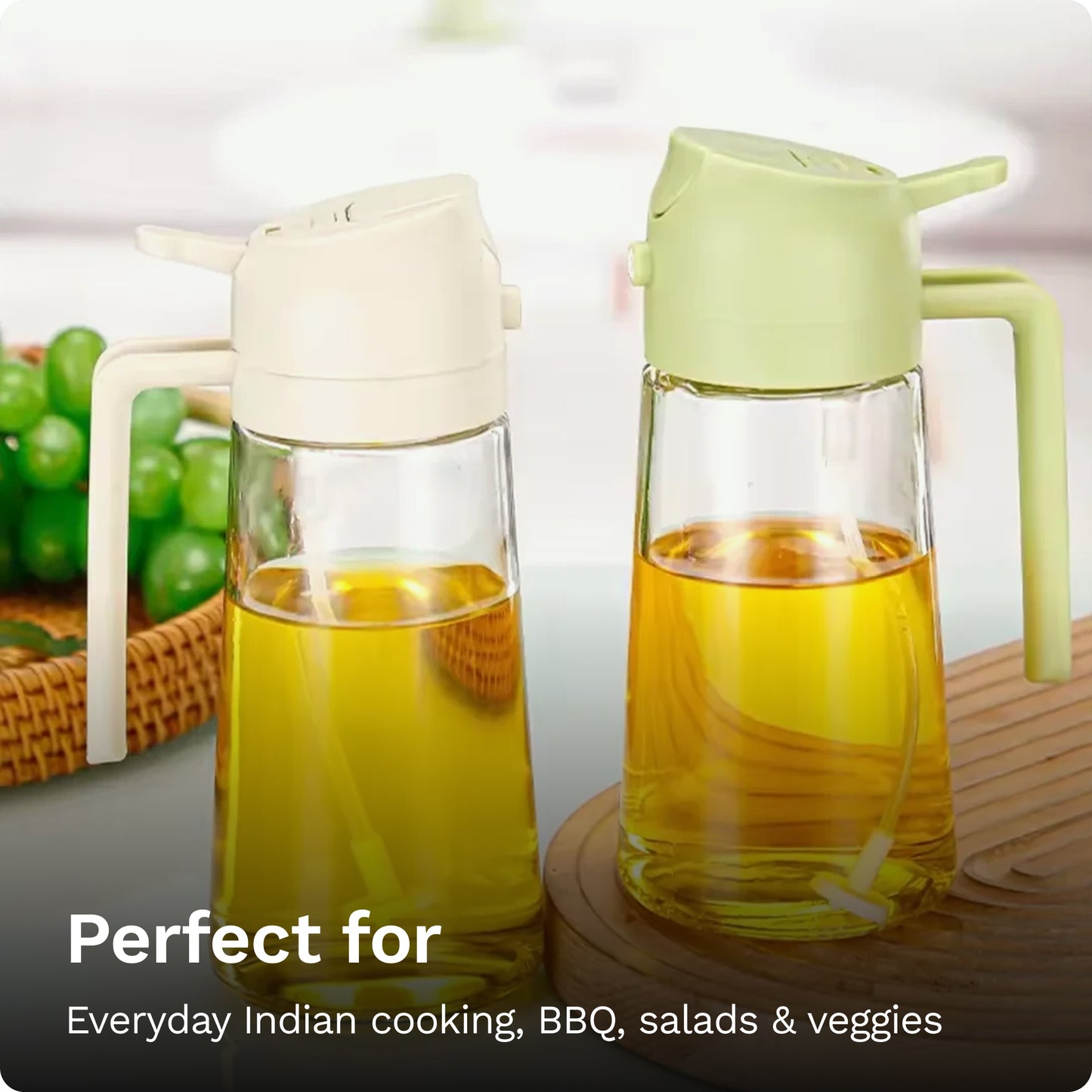 Oil Applicator & Spray Bottle (500 ml)