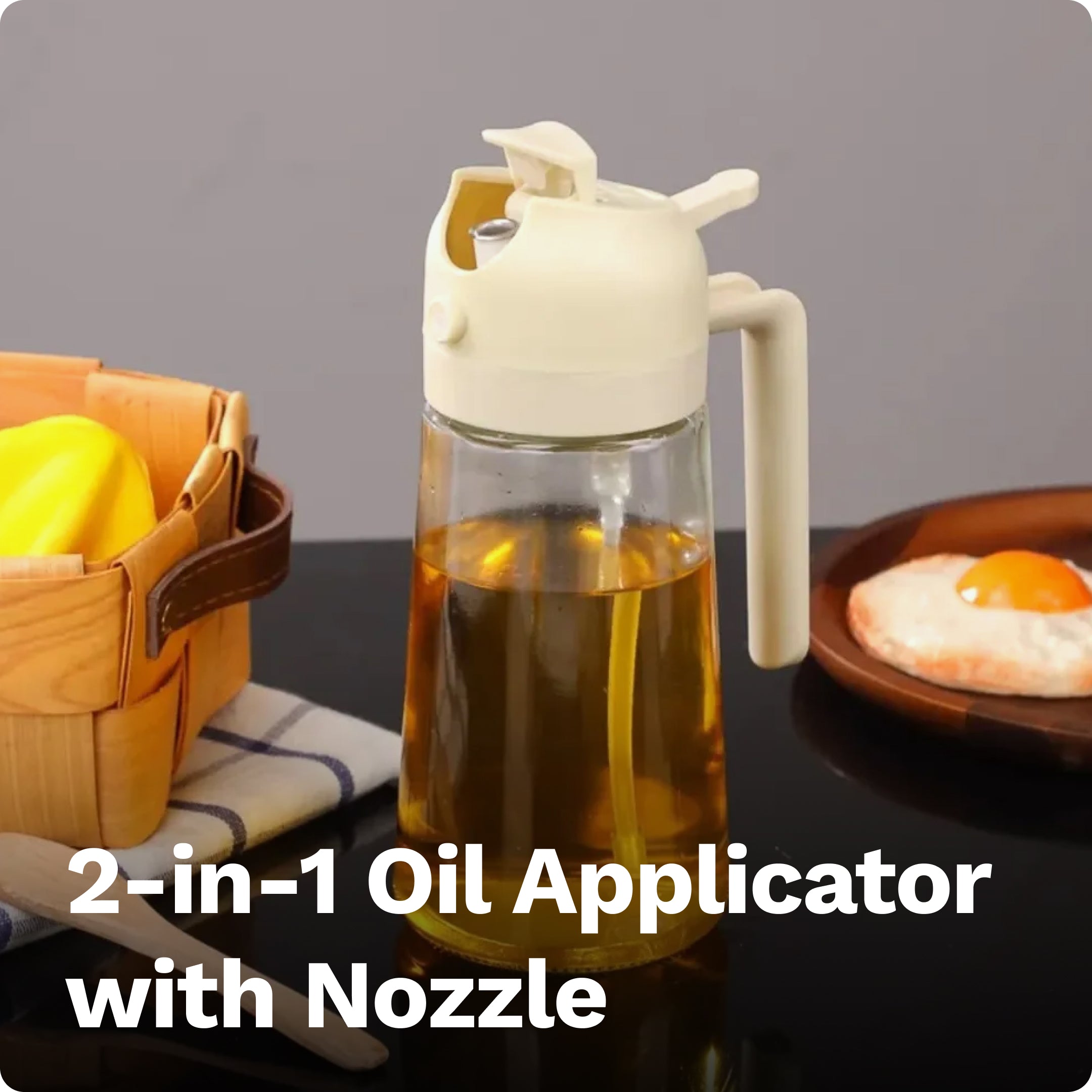 Oil Applicator & Spray Bottle (500 ml)