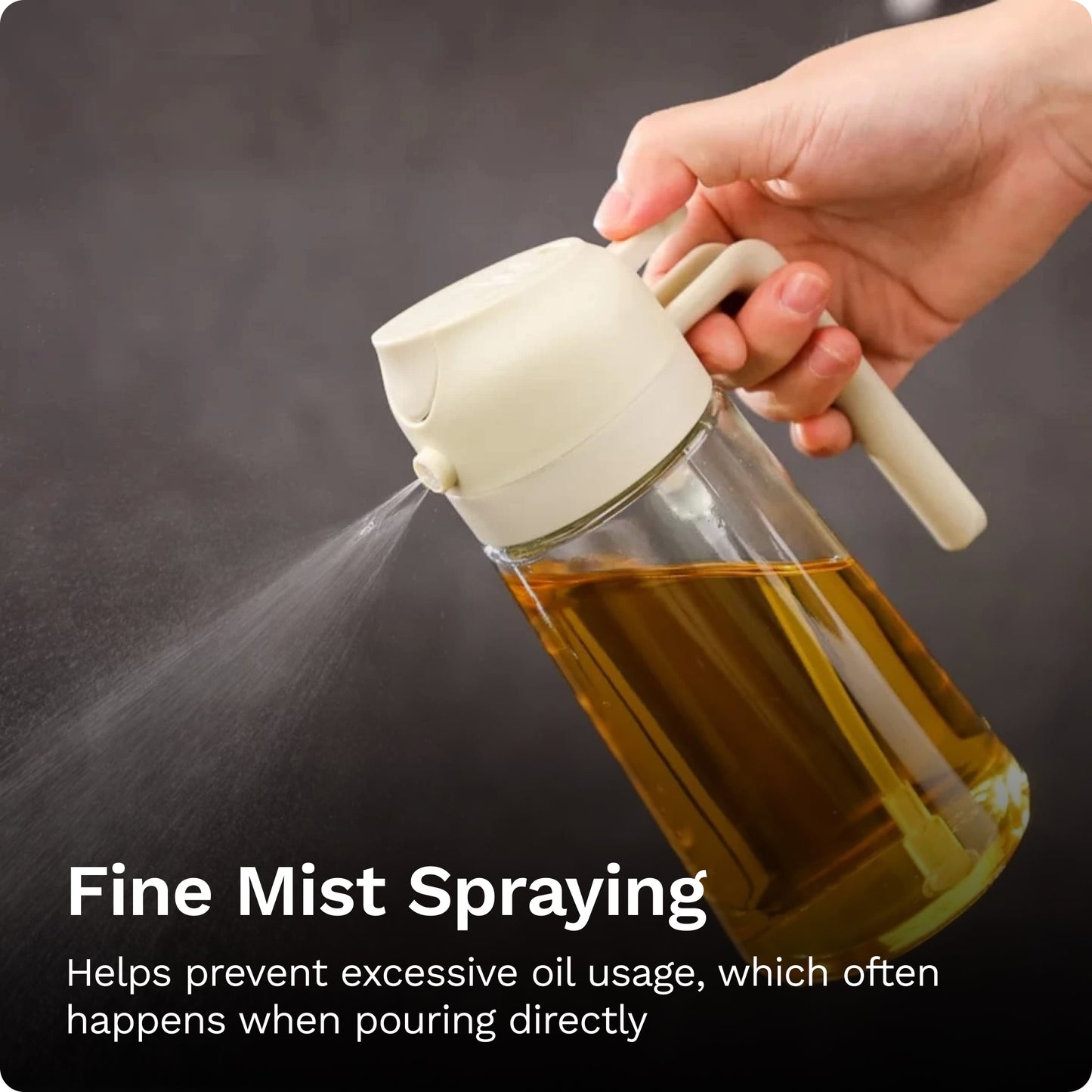 Oil Applicator & Spray Bottle (500 ml)